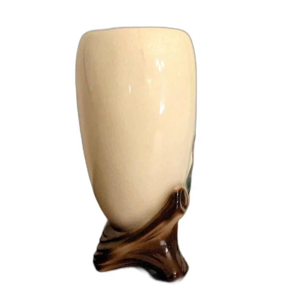 Vintage Royal Copley Tri-Footed Vase Philodendron Art Deco Planter 7.5